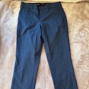 Banana Republic Blue Tartan Dress Pants